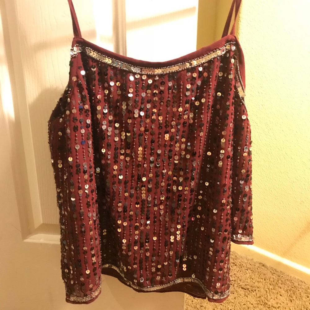 Walter baker maroon top